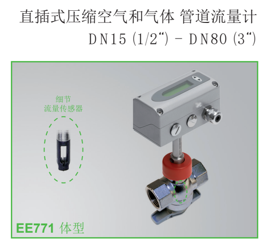 奧地利E+E EE771直插式壓縮空氣和氣體、管道流量計(jì)